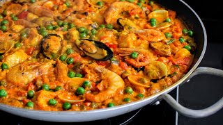 Easy PAELLA Seafood – Ulam Pinoy Recipes [upl. by Swithin]