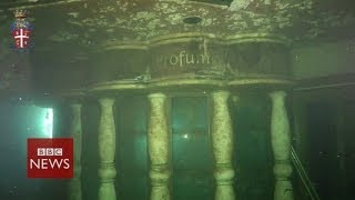 Costa Concordia underwater footage  BBC News [upl. by Hunter]