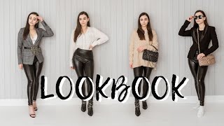 LEATHER LEGGINGS OUTFITS  10 Simple Outfit Ideas amp How to Style ✨ LOOKBOOK ✨ [upl. by Hoffmann]