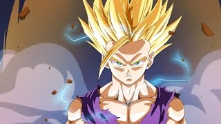 gohan turns ssj2 first time japanese english subbed [upl. by Oryaj]