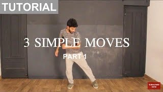 How to Dance  Basic Dance Steps for beginners  3 Simple Moves  Part 1 [upl. by Cchaddie]