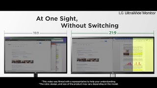 LG UltraWide™  Feature Introduction  2560x1080 UltraWide Full HD Resolution  LG [upl. by Blossom]
