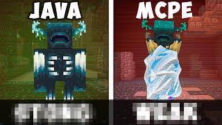 Minecraft Java Vs Bedrock MCPE [upl. by Susejedairam]