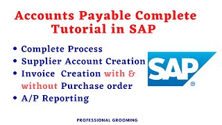 Sap accounts payable training  SAP Accounts Payable complete Tutorial [upl. by Dion]