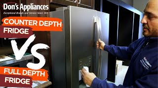 Counter Depth Refrigerator VS Standard  Refrigerator Styles [upl. by Nnylyram]