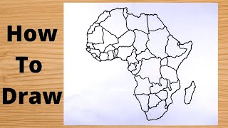 How to Draw Correct Map of Africa Continent [upl. by Ayikaz833]