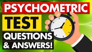 PSYCHOMETRIC TESTS Numerical Mechanical Verbal Ability and General Reasoning Questions amp Answers [upl. by Assilanna216]