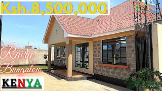 Inside a Ksh85M 85000 BUNGALOW IN RUIRU KIAMBU KENYA Cosy amp Classy [upl. by Idnod]