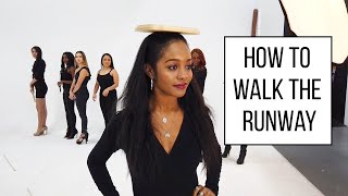 How To Walk The Runway Like A Model  Modeling Course  Part 1 [upl. by Millur]