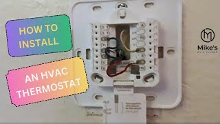 HVAC Thermostat Install [upl. by Britte]