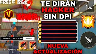 LA CONFIGURACIÓN PERFECTA PARA TODOS LOS DISPOSITIVOS SIN DPITODO ROJO EN FREE FIRE 2024 [upl. by Camey278]