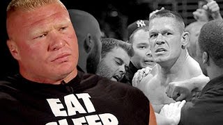 Brock Lesnar lays out his plan for John Cena at Night of Champions Sept 17 201 [upl. by Alyl]