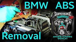 BMW Motorcycle Integral ABS Removal R1150850 [upl. by Jacie]