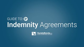 Guide to Indemnity Agreements [upl. by Llerut]