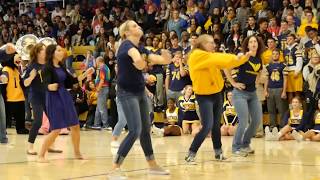 Uptown Funk Whitmer Teacher Flash Mob  Homecoming 2017 [upl. by Thenna446]