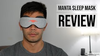 Manta Sleep Mask Review  Work for Side Sleepers No Lights Gets In [upl. by Busby808]