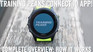 Handson New TrainingPeaks Connect IQ App for Garmin devices [upl. by Eniad]