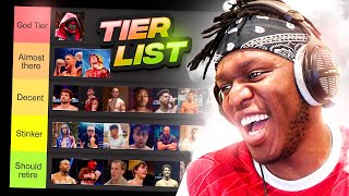 Updated Youtube Boxing Tier List [upl. by Khorma]