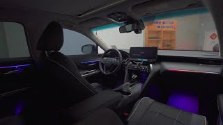 Toyota Venza  Harrier 2022 Laser Carving 64 Colors Multicolor Ambient Light [upl. by Hak]