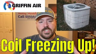 Heat Pump FREEZING UP ICE on COIL [upl. by Baseler878]