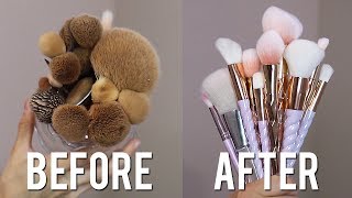 HOW TO CLEAN MAKEUP BRUSHES [upl. by Bausch90]