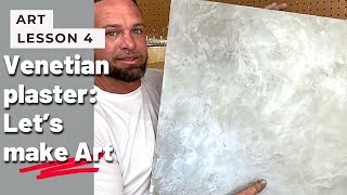 Venetian Plaster tutorial Metallic Stone Sample [upl. by Popele]