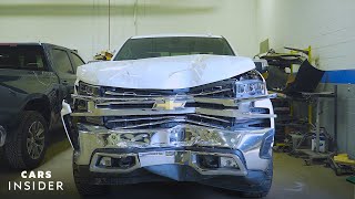 How Wrecked Cars Are Repaired  Cars Insider [upl. by Rheba]