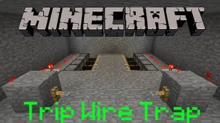 Minecraft How To Make a Trip Wire Trap [upl. by Ablem]