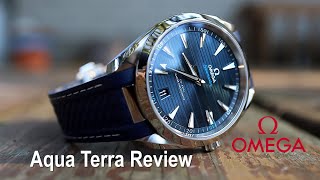 OMEGA Aqua Terra 41mm blue Review  The Perfect Summer Luxury Watch [upl. by Ninette]