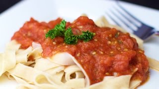 Easy Marinara Sauce Recipe  Using Fresh Tomatoes From Scratch [upl. by Brande]