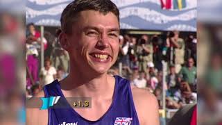 Jonathan Edwards Mens Triple Jump World Record [upl. by Effy376]