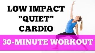 Fat Burning Cardio Low Impact Quiet Barefoot  Full 30Minute Workout Cardio Mat Fusion 2 [upl. by Brenk342]