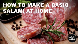 How to make a Simple Salami at home  EASY FOOLPROOF RECIPE [upl. by Idrahs]