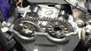 Hot Cams Installation Yamaha YZ250F [upl. by Ahsiel230]