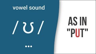 Vowel Sound  ʊ  as in quotputquot  American English Pronunciation [upl. by Ruford]