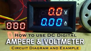 Digital Ampere and Voltmeter Wiring Diagram [upl. by Daveda]