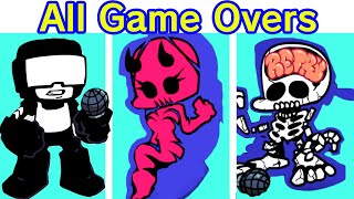 Friday Night Funkin  WEEK 7 All Tankman Death Quotes amp Game Over Screens Funny Quotes [upl. by Vitalis396]