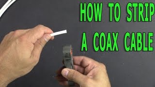 How to Strip a Coax Wire [upl. by Maro]