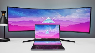 Dope Tech The Biggest Ultrawide Monitor [upl. by Yanarp]