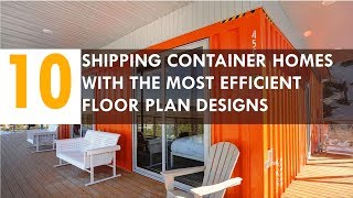 10 Shipping Container Homes Most Efficient Floor Plan Designs [upl. by Eidnas]