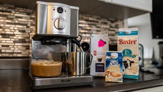 How to make a great Latte at home  Breville Cafe Roma Tutorial [upl. by Eanaj]