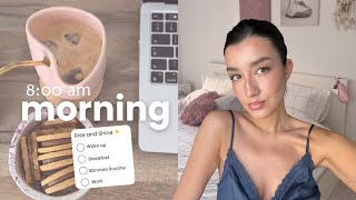 8AM MORNING ROUTINE 🩷 Katerina Visseri [upl. by Nosirb344]