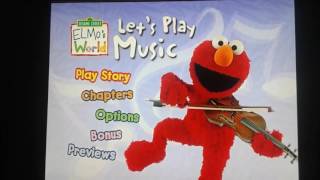 Elmos World Lets Play Music Menu Walkthrough [upl. by Herzen863]