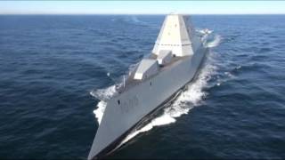 Future USS Zumwalt DDG 1000 Underway [upl. by Lynde]