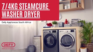 74kg SteamCure Washer Dryer Combo  Defy [upl. by Ayotan473]