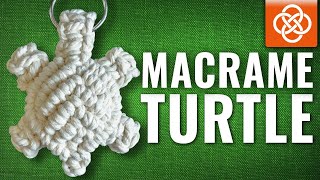 Macrame turtle tutorial  DIY macrame  macrame turtle keychain [upl. by Subir912]