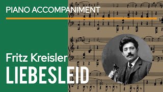 Kreisler  Liebesleid Loves Sorrow 3 Viennes Dances Piano Accompaniment  sheet music play along [upl. by Lamoree]