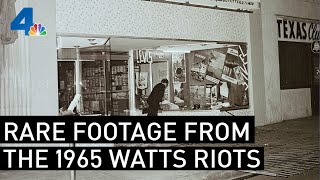 Rare Footage of the 1965 Watts Riots  From the Archives  NBCLA [upl. by Einallem]