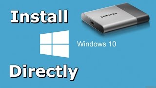 How to Install Windows 10 Directly onto USB External Hard Drive [upl. by Naesal]