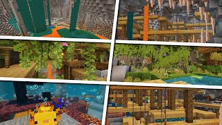 Minecraft Cave Seeds You NEED To Explore Huge Lush Caves Dripstone Caves Mineshafts amp More [upl. by Adriel413]